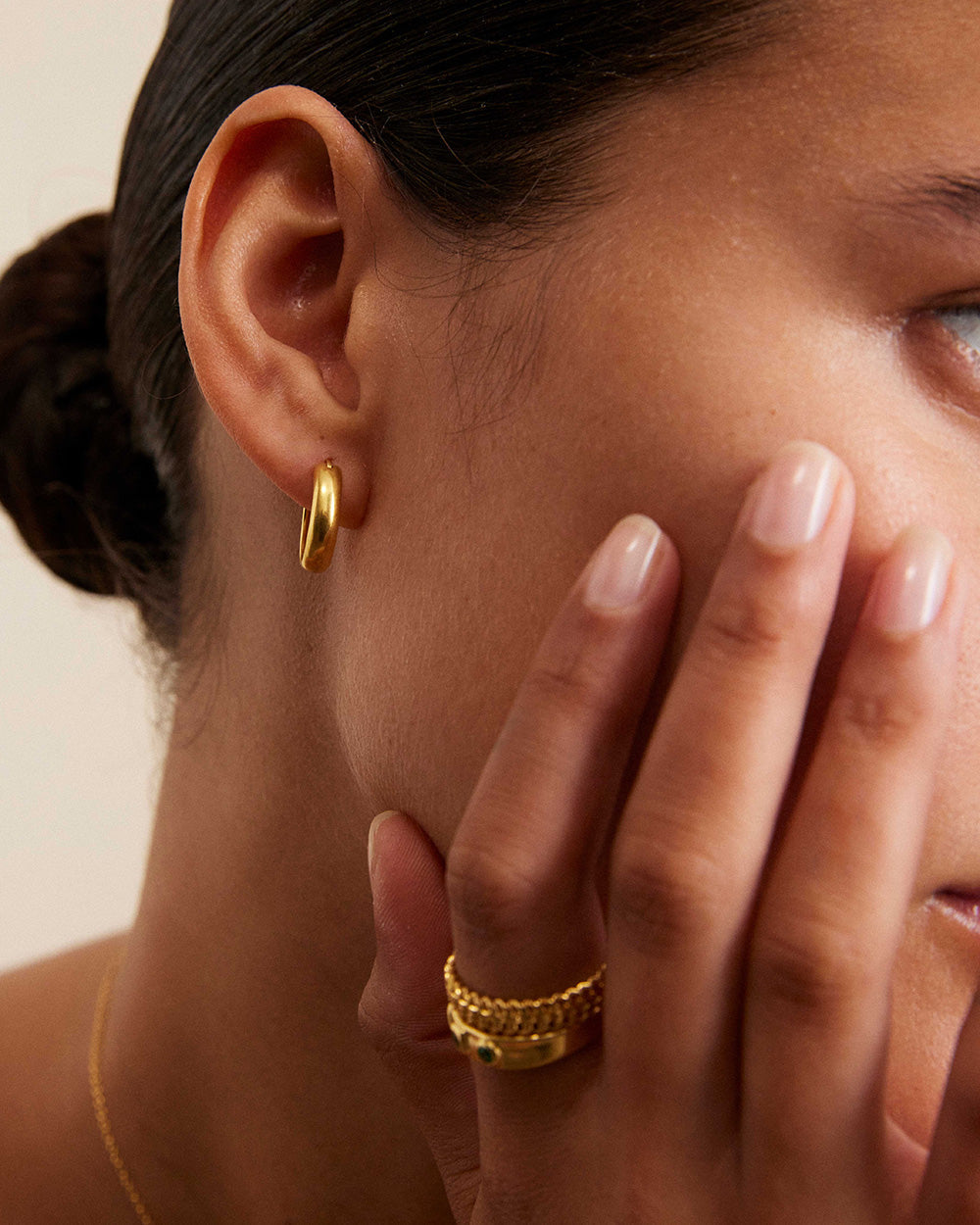 ERA HOOPS (18K GOLD PLATED) IMAGE 2