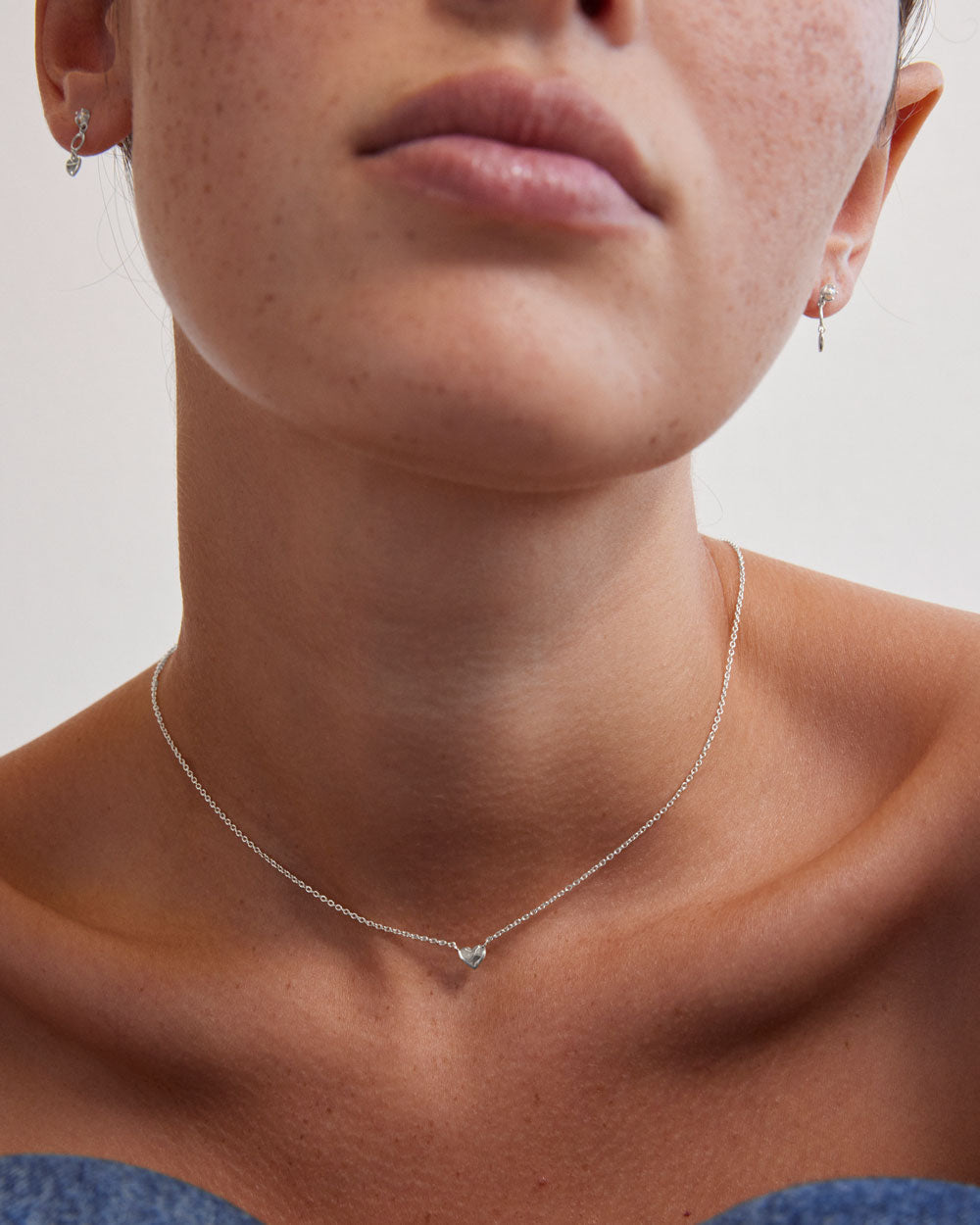 L'AMOUR HEART NECKLACE (STERLING SILVER) IMAGE 2