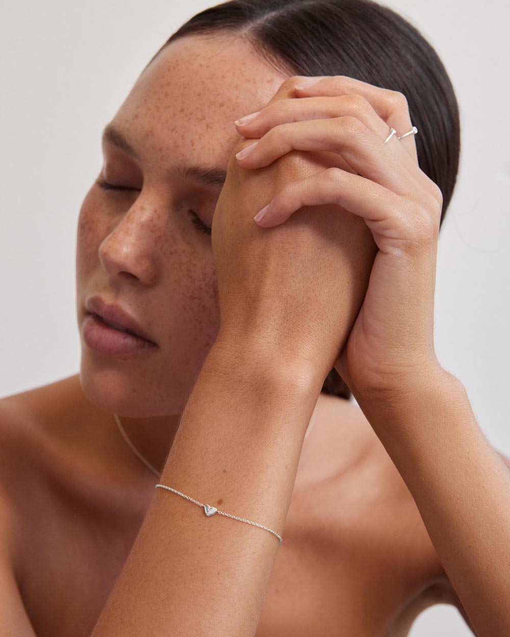 L'AMOUR HEART BRACELET (STERLING SILVER) IMAGE 2