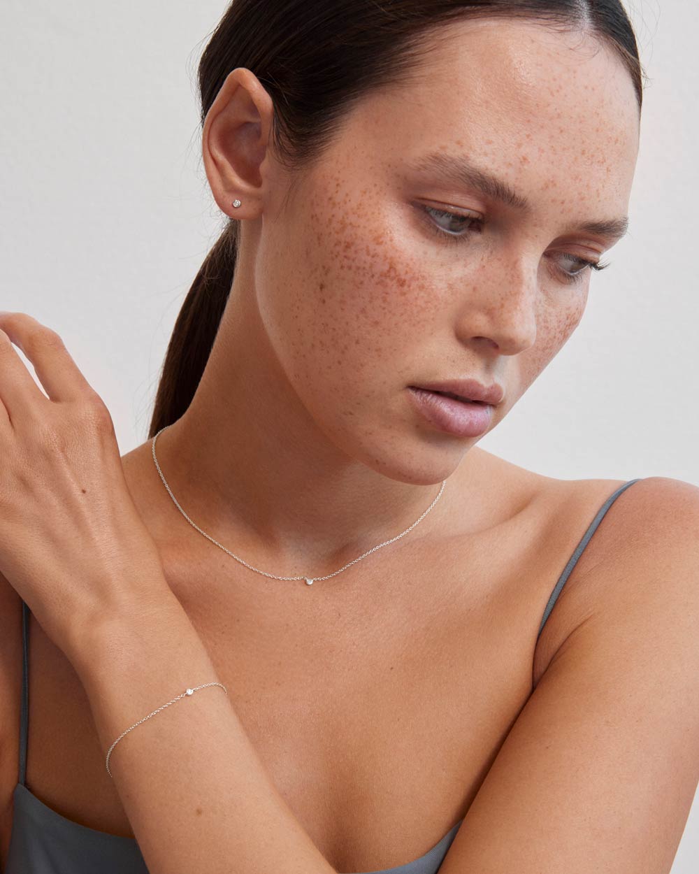 PETITE DIAMOND BRACELET (STERLING SILVER) IMAGE 2