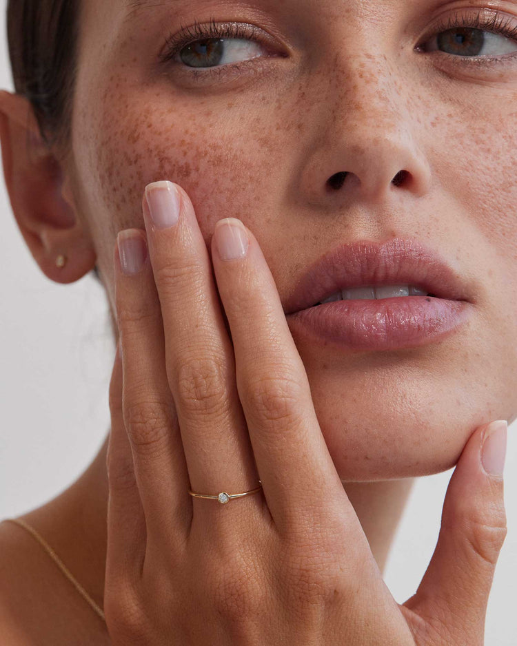 PETITE DIAMOND RING (9K GOLD) IMAGE 2