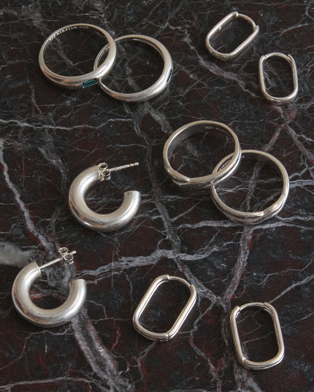 ROAM HOOPS SMALL (STERLING SILVER) IMAGE 4