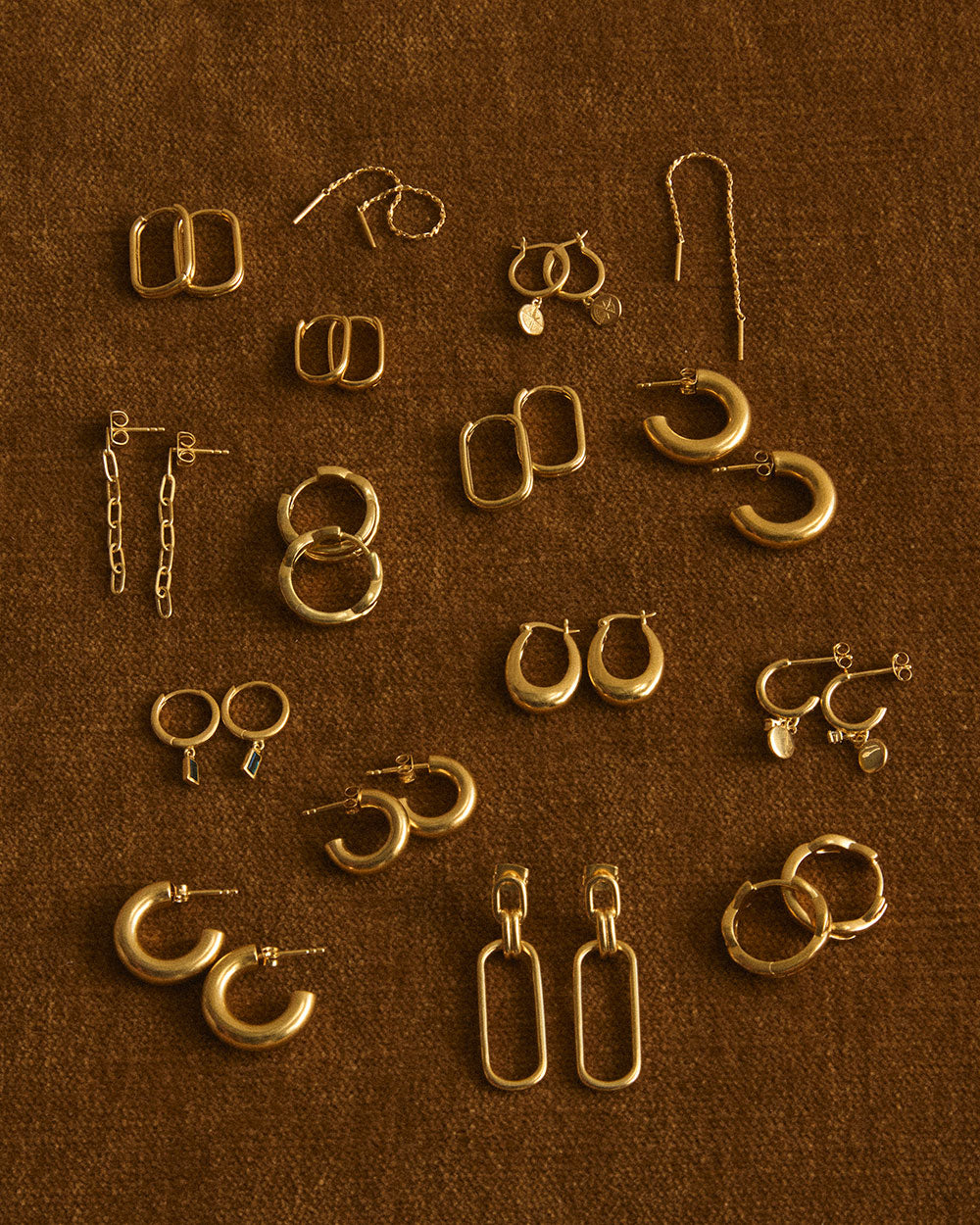 JARDIN HOOPS MEDIUM (18K GOLD PLATED) IMAGE 4