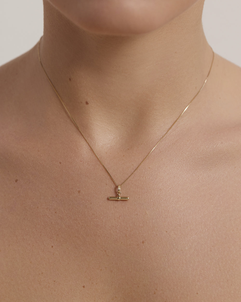 ALIGN T-BAR CHARM (9K GOLD) IMAGE 6