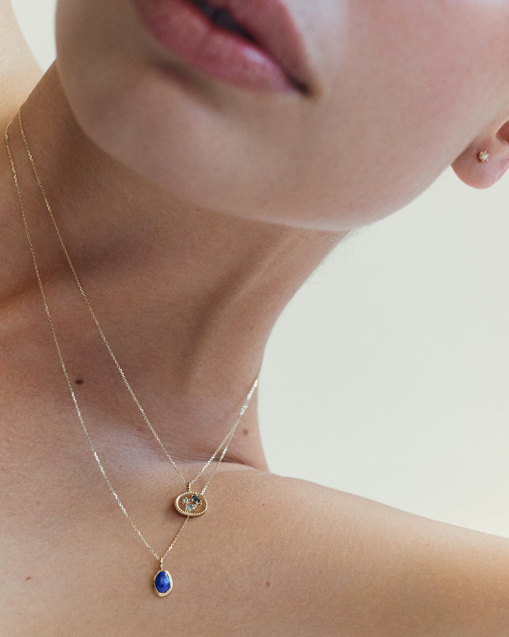 LUMINOUS LAPIS CHARM (9K GOLD) IMAGE 2