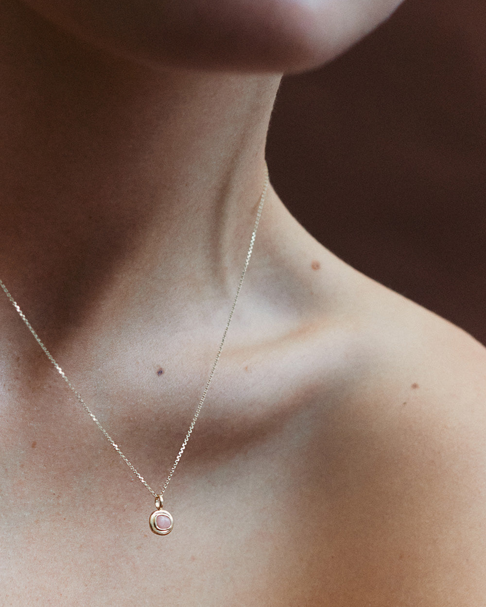 INTO THE FLOW RHODOCHROSITE CHARM (9K GOLD) IMAGE 2