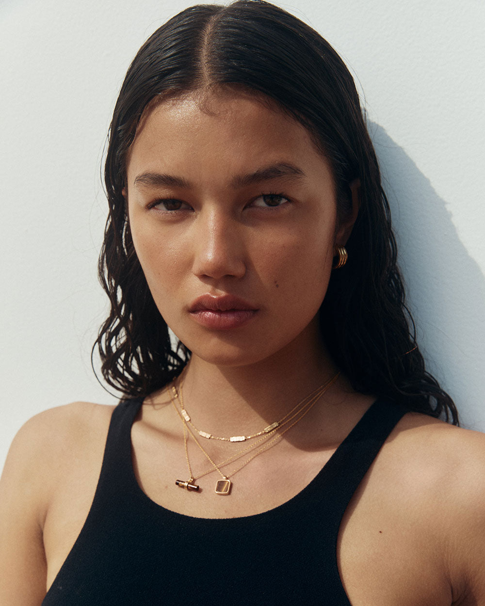 TIGERS EYE PENDANT NECKLACE (STERLING SILVER) IMAGE 3