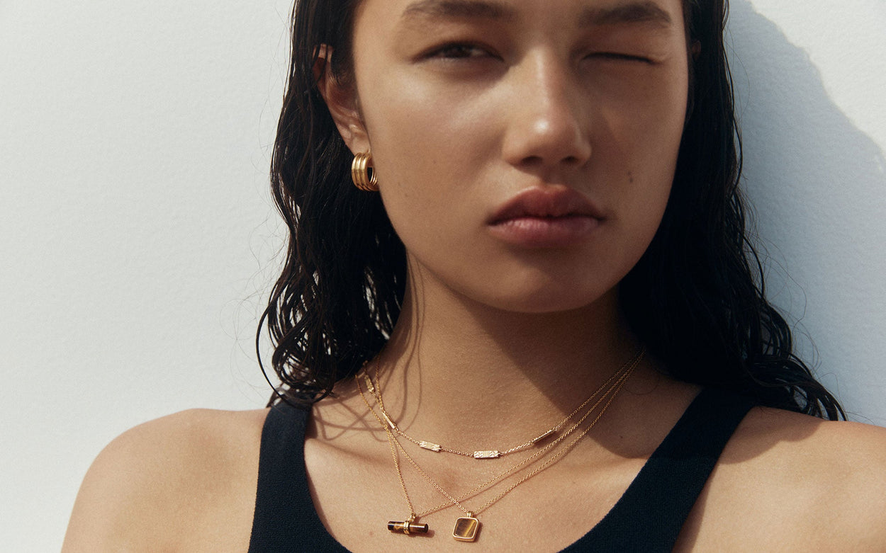 STEADFAST HOOPS (18K GOLD PLATED) IMAGE 5