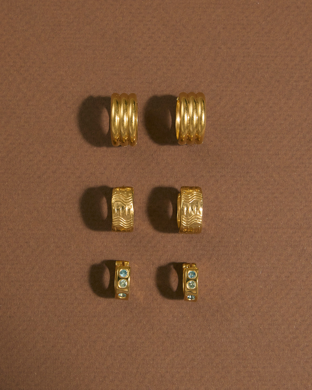 SORBET HOOPS (18K GOLD PLATED) IMAGE 2