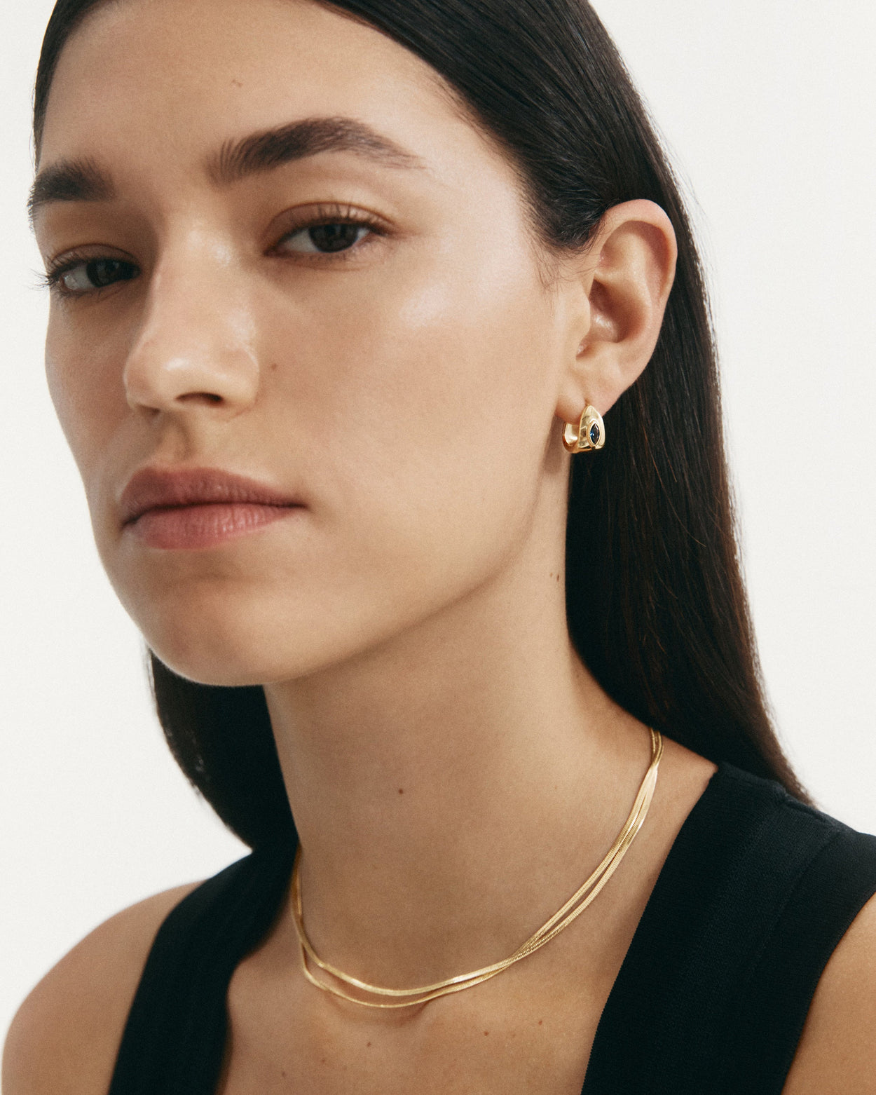 INK HOOPS (18K GOLD PLATED) IMAGE 5