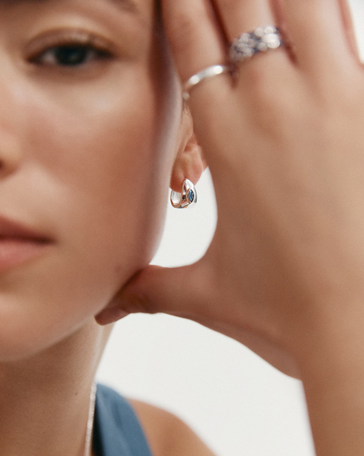 INK HOOPS (STERLING SILVER) IMAGE 6