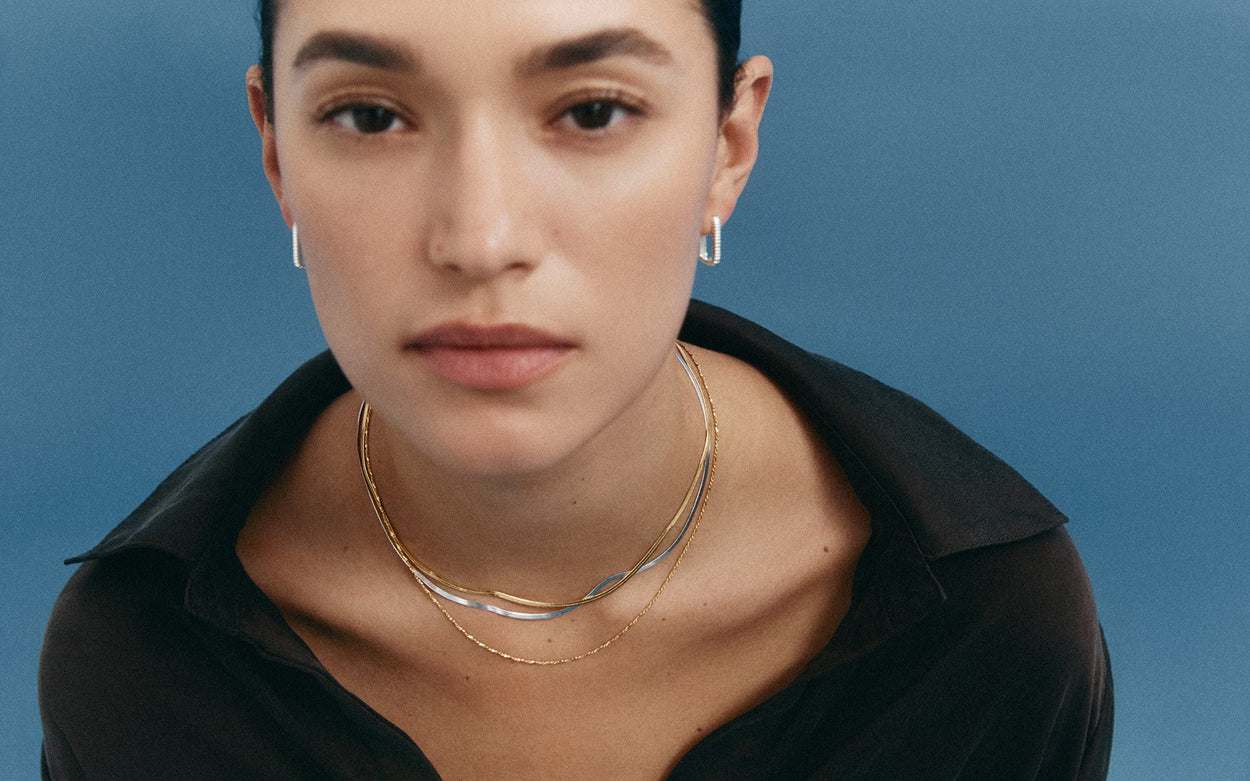 ELEMENTAL HERRINGBONE CHAIN (STERLING SILVER) IMAGE 5