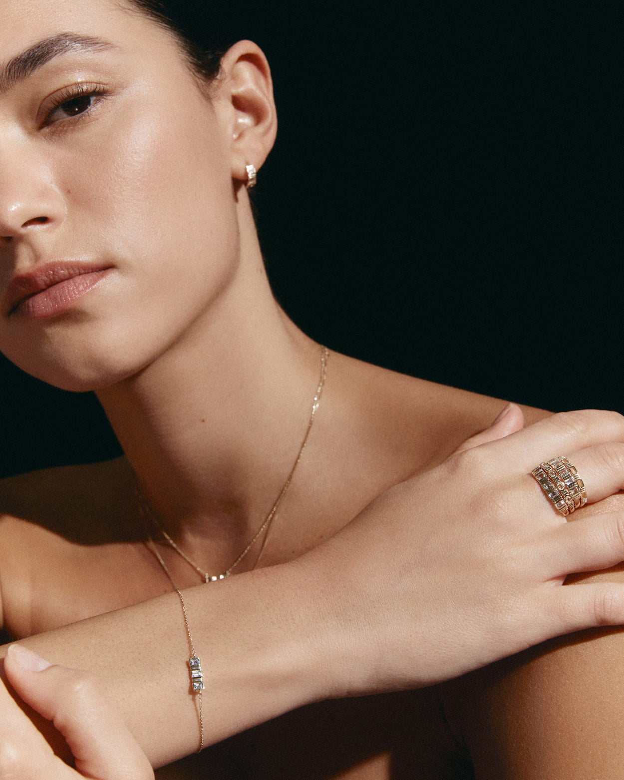 ELYSIUM BAGUETTE SAPPHIRE BRACELET (9K GOLD) IMAGE 6