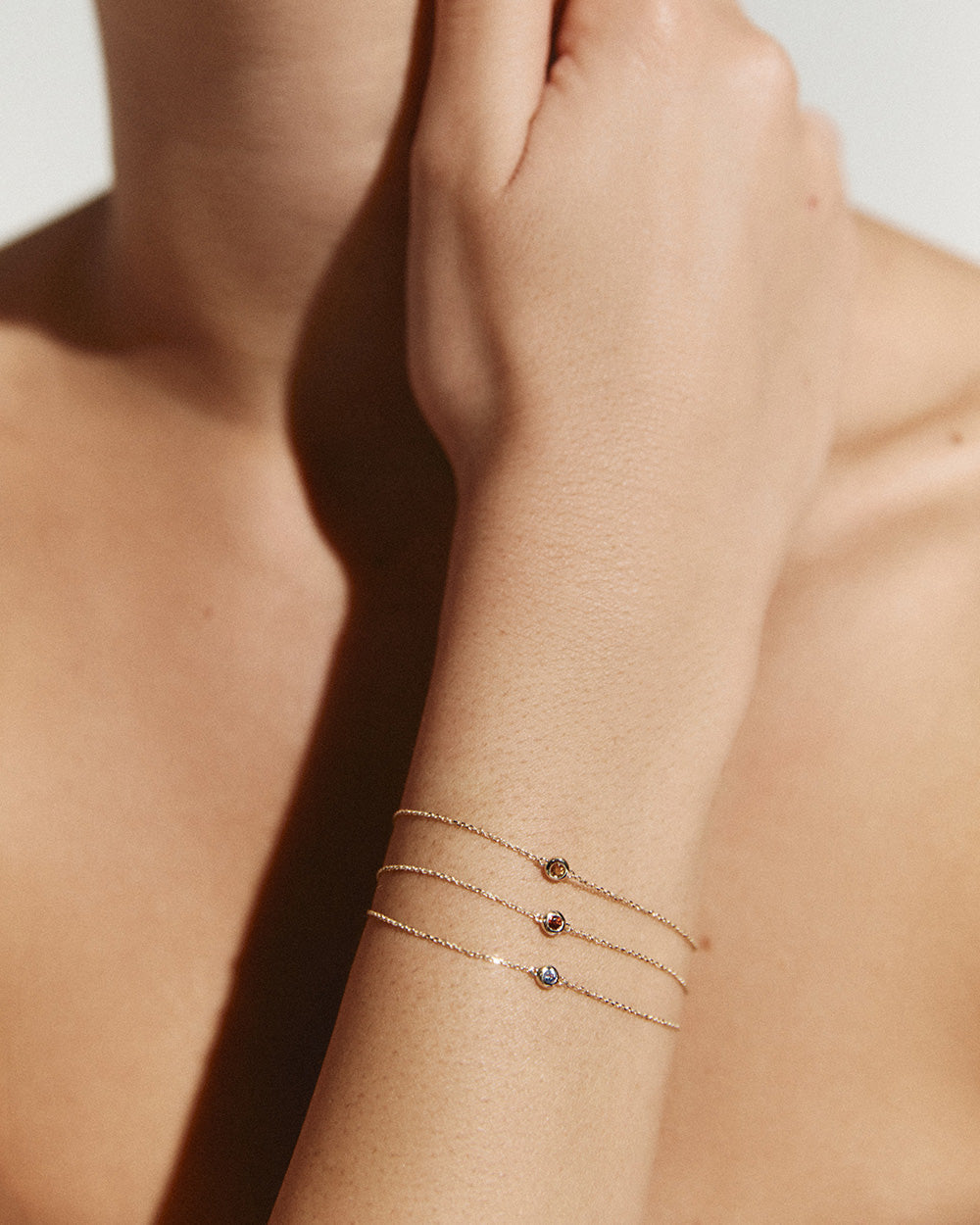 PETITE BIRTHSTONE BRACELET (9K GOLD) IMAGE 2