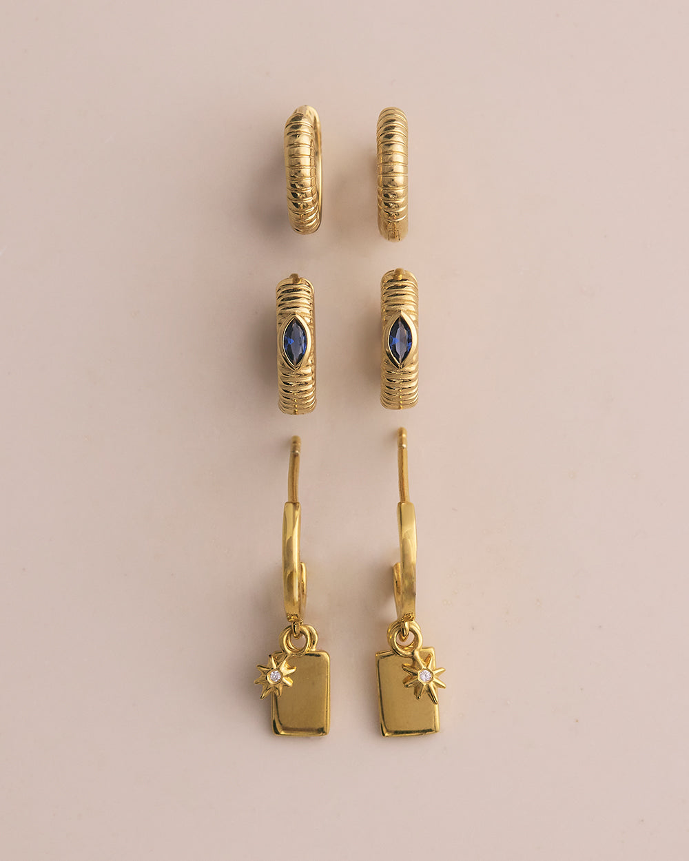 ELEMENTAL HUGGIES (18K GOLD PLATED) IMAGE 3