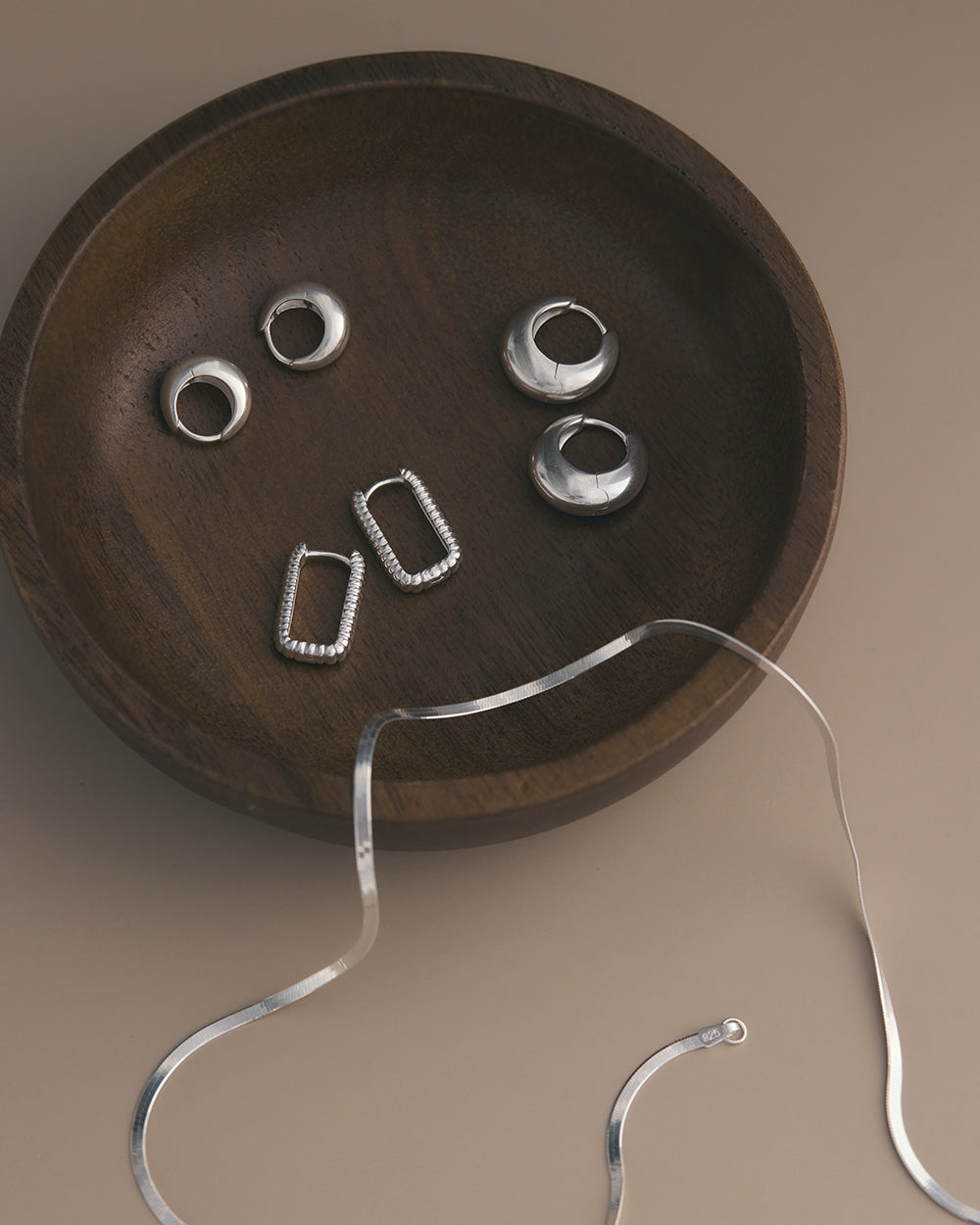 ELEMENTAL HOOPS (STERLING SILVER) IMAGE 3
