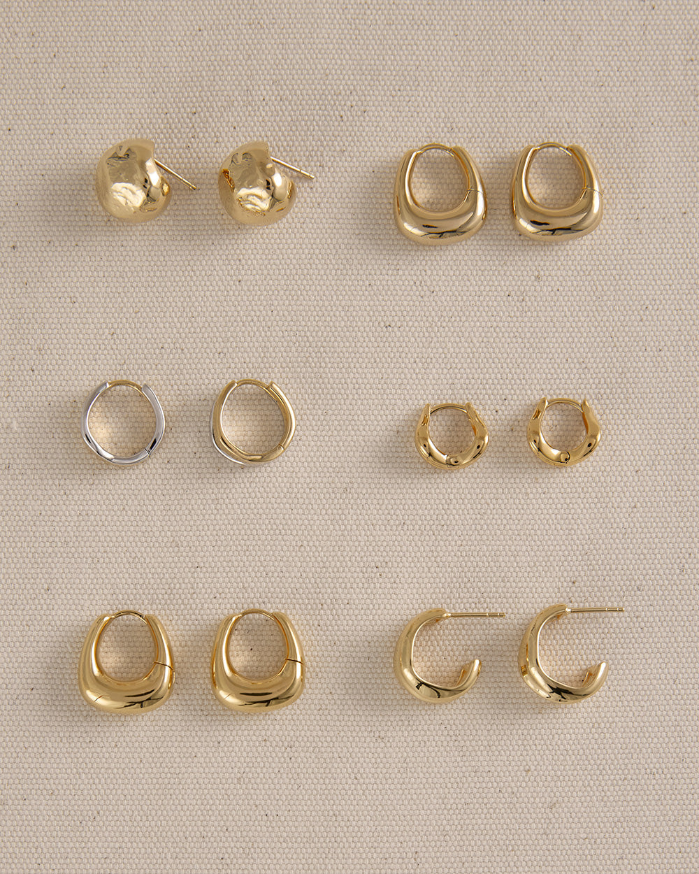 WITHIN MOTION OVERSIZED STUDS (18K GOLD PLATED) IMAGE 4