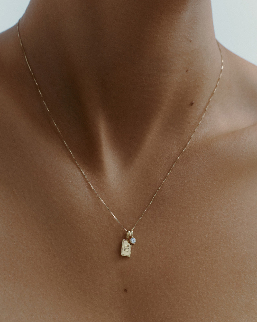 LUCENT DIAMOND CHARM (9K GOLD) IMAGE 3