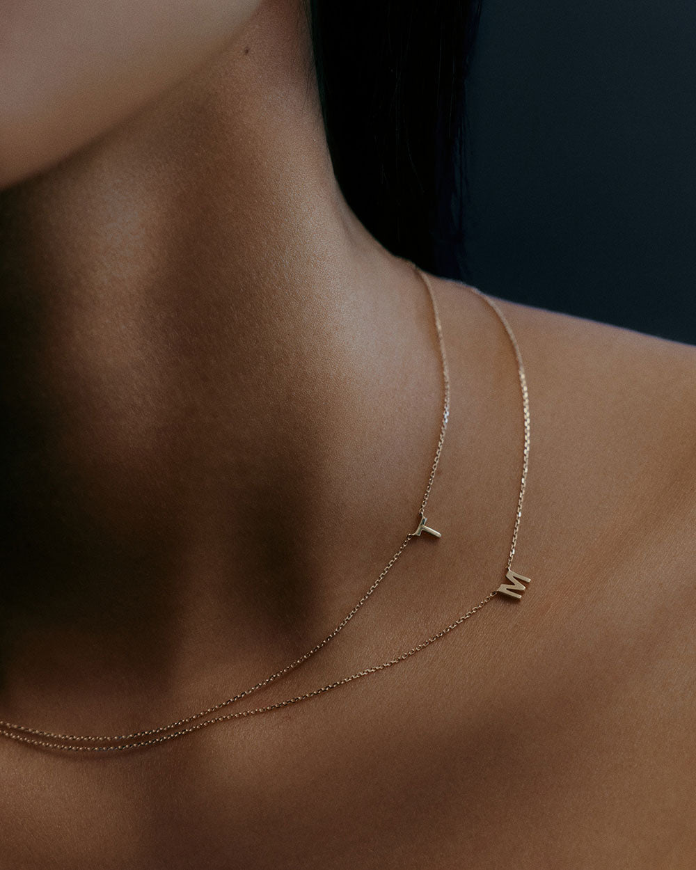 PETITE INITIAL NECKLACE (9K GOLD) IMAGE 2