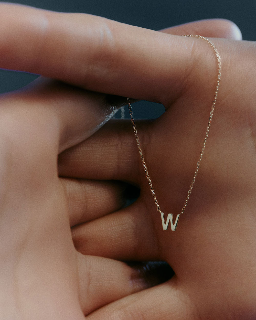 PETITE INITIAL NECKLACE (9K GOLD) IMAGE 8