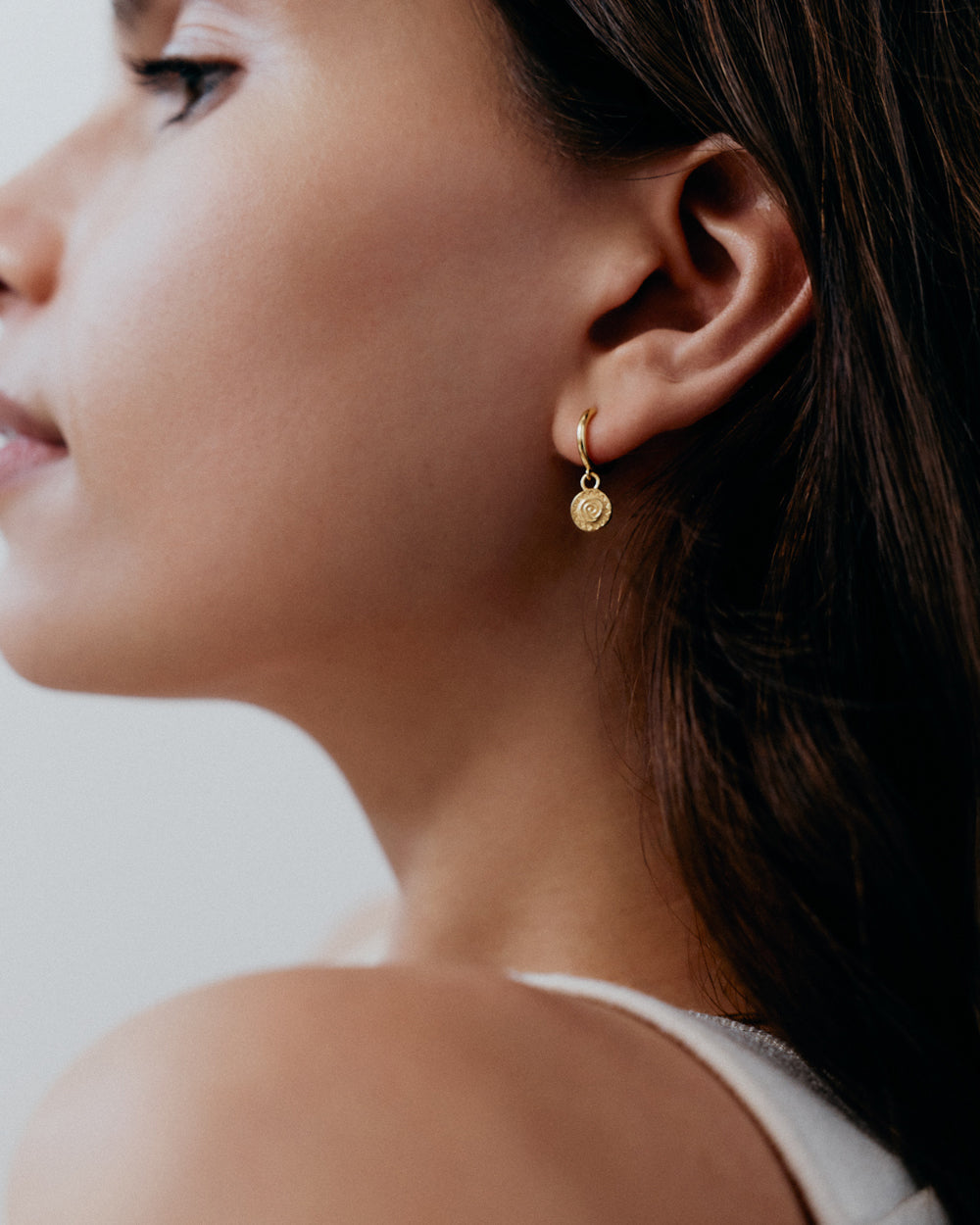 SOLARA HOOPS (18K GOLD PLATED)