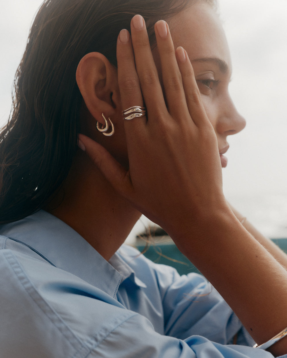 ARISE HOOPS (STERLING SILVER)