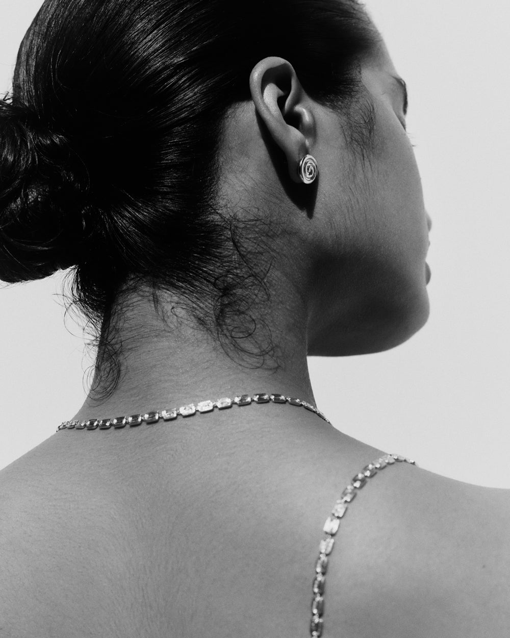 TEMPO OVERSIZED STUDS (STERLING SILVER) IMAGE 3