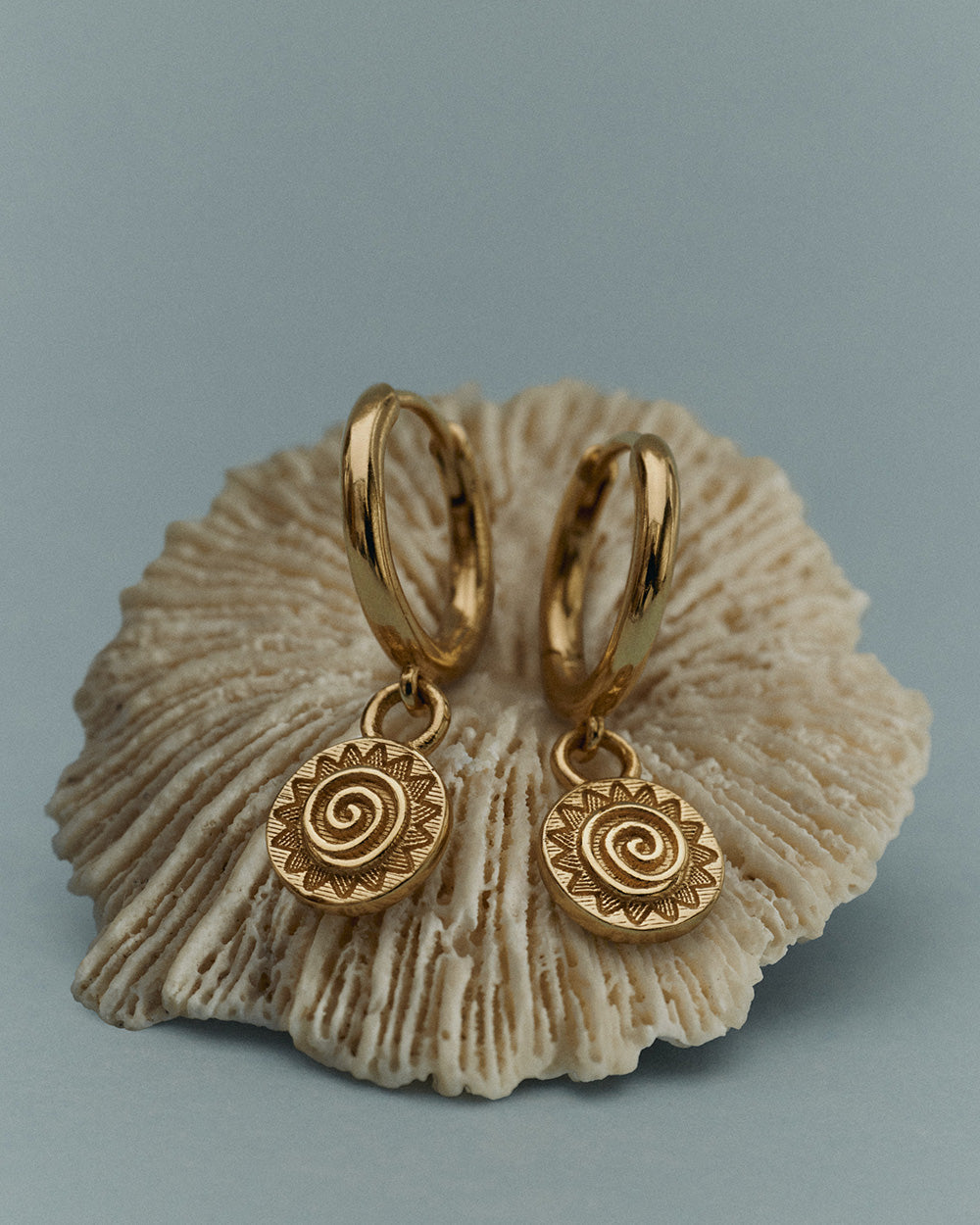 SOLARA HOOPS (18K GOLD PLATED)