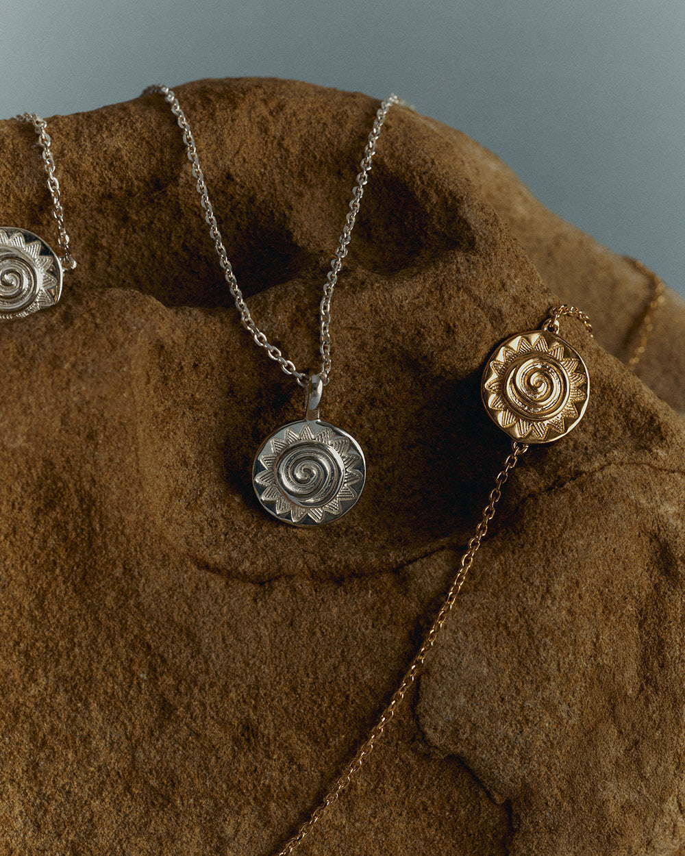 SOLARA COIN NECKLACE (STERLING SILVER) IMAGE 3