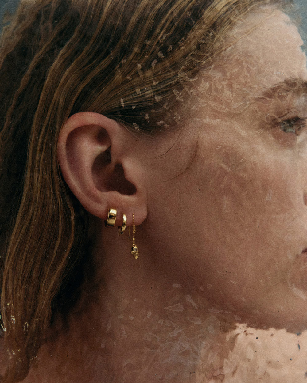 ABODE HEART THREADER (18K GOLD PLATED)