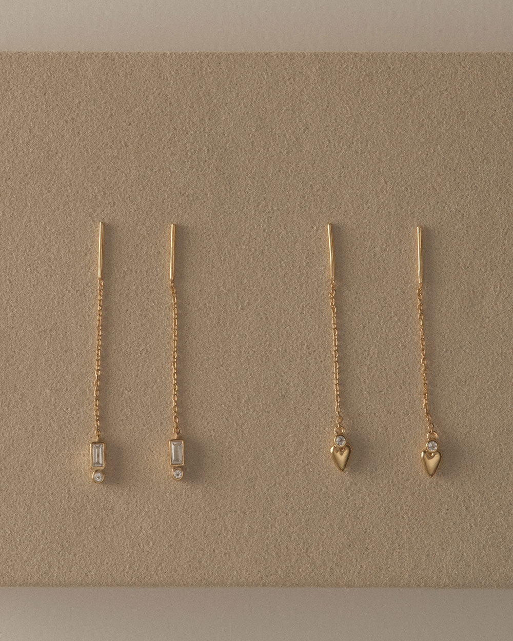 ABODE HEART THREADER (18K GOLD PLATED)