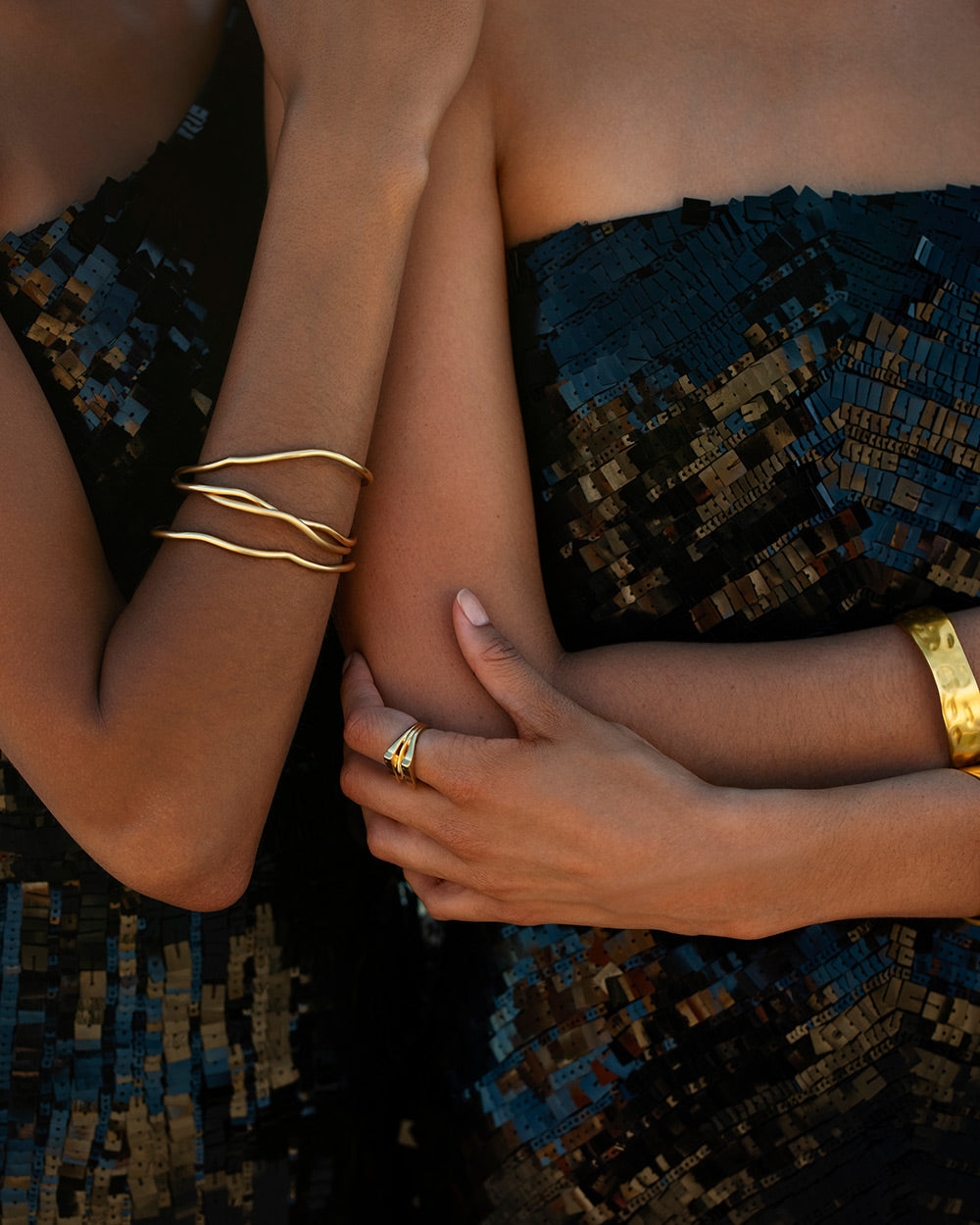 BOTANICA BANGLE (18K GOLD PLATED) IMAGE 2