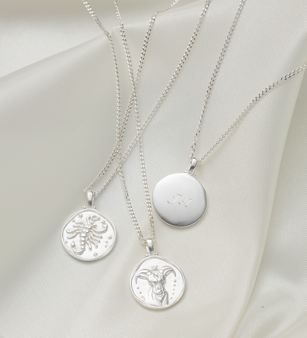 SCORPIO ZODIAC NECKLACE (STERLING SILVER) IMAGE 3