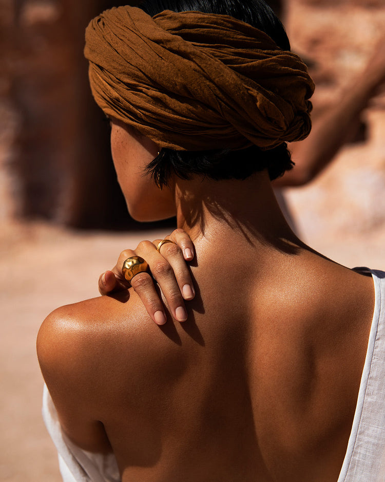 ESSENCE DOME RING (18K GOLD PLATED) IMAGE 2