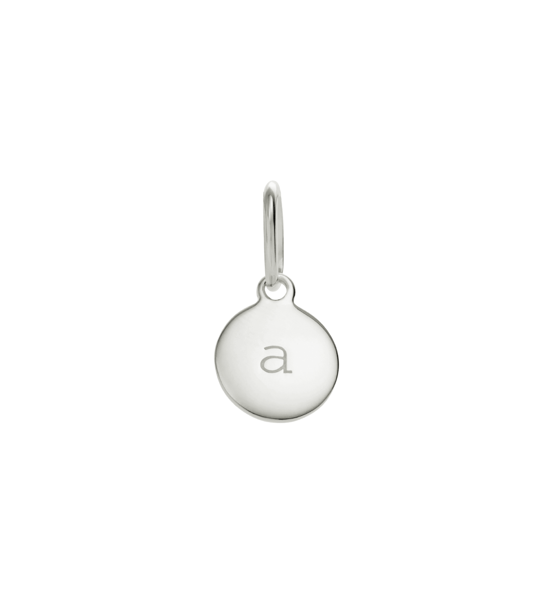 CIRCLE INITIAL A-Z (STERLING SILVER) IMAGE 1