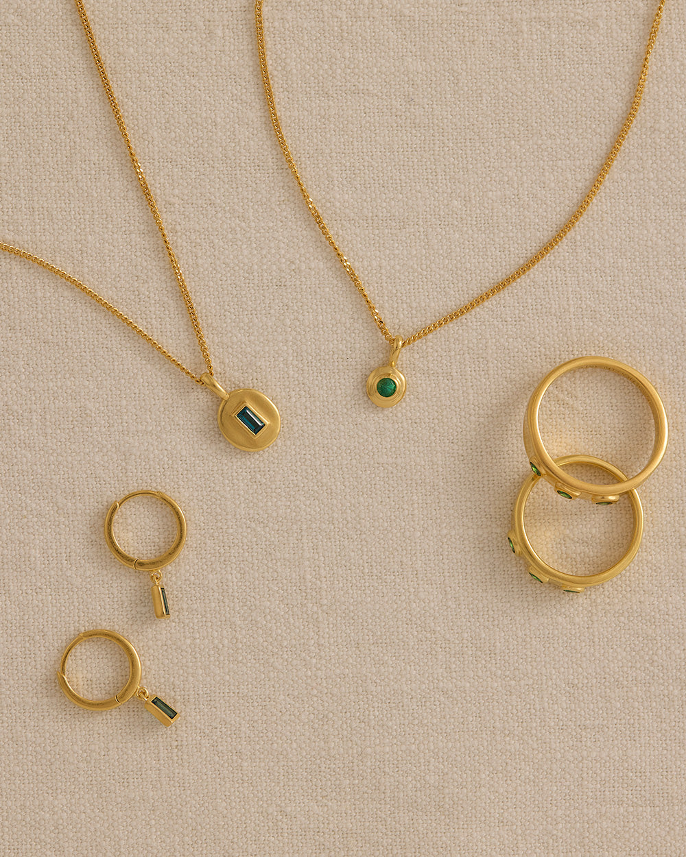 BIRTHSTONE NECKLACE (18K GOLD VERMEIL) IMAGE 6