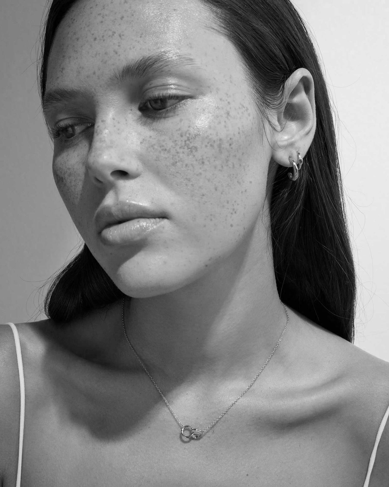 GRACE INFINITY HOOPS (STERLING SILVER) IMAGE 3
