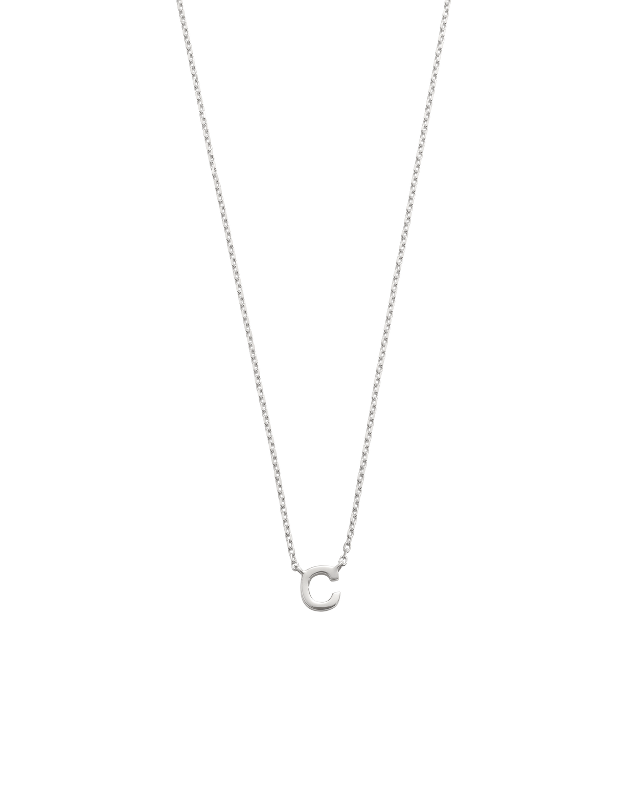 PETITE INITIAL NECKLACE (STERLING SILVER) IMAGE 5