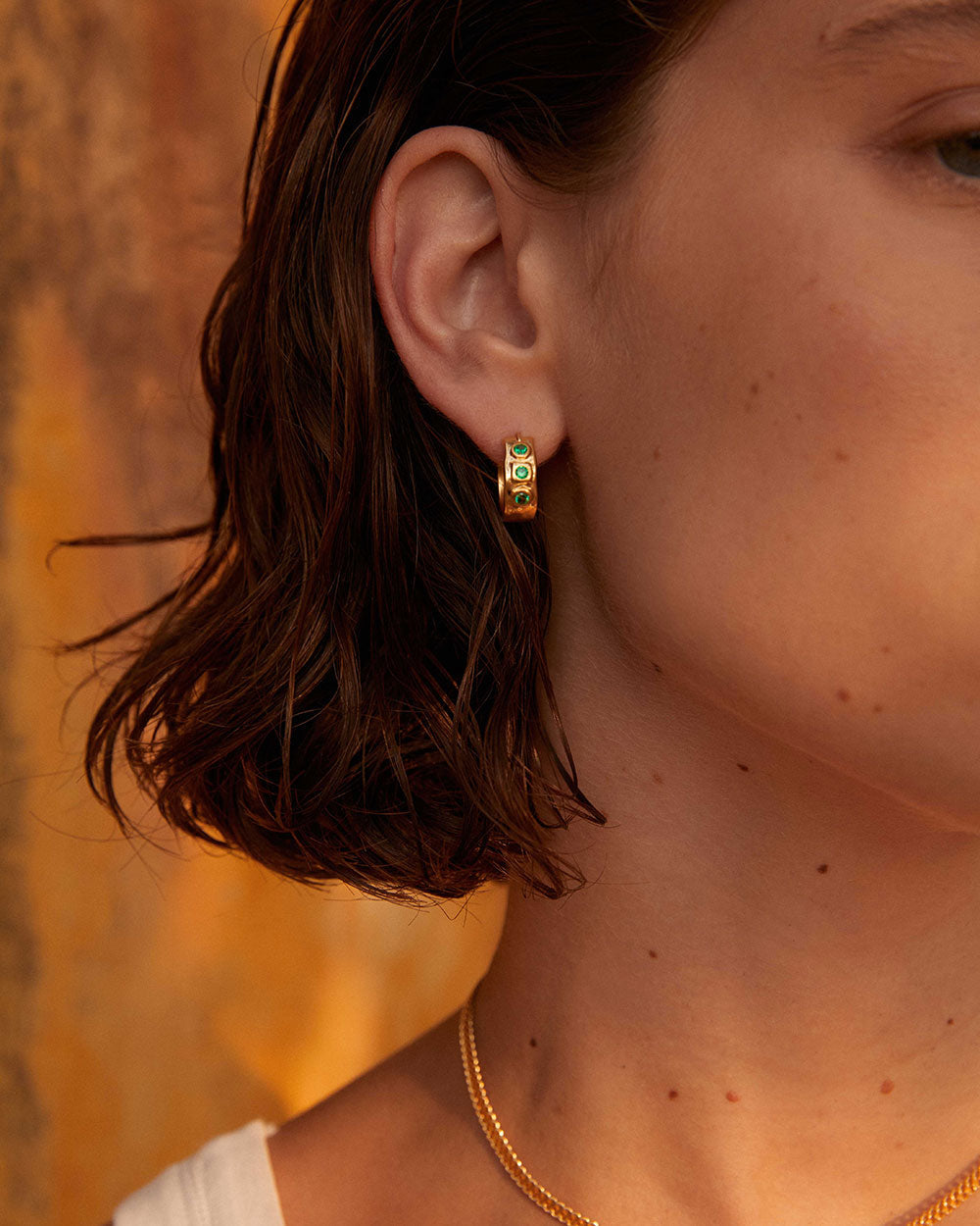 IL MARE HOOPS (18K GOLD PLATED) IMAGE 2