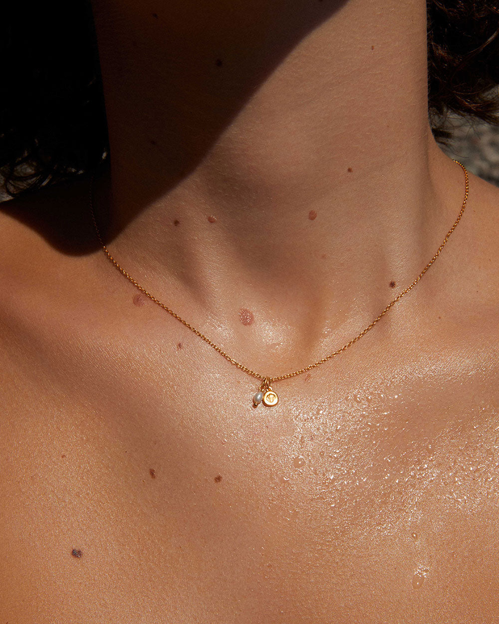 MEMOIR PEARL NECKLACE (18K GOLD VERMEIL) IMAGE 2