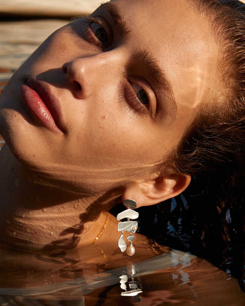 VACANZA EARRINGS (STERLING SILVER) IMAGE 2