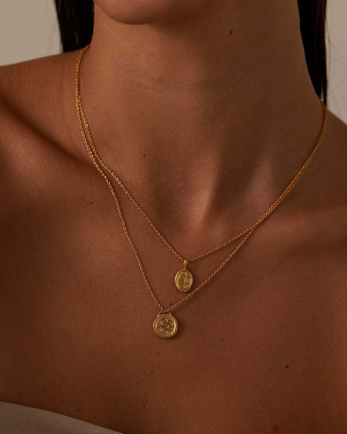 ALIGN NECKLACE (18K GOLD VERMEIL)