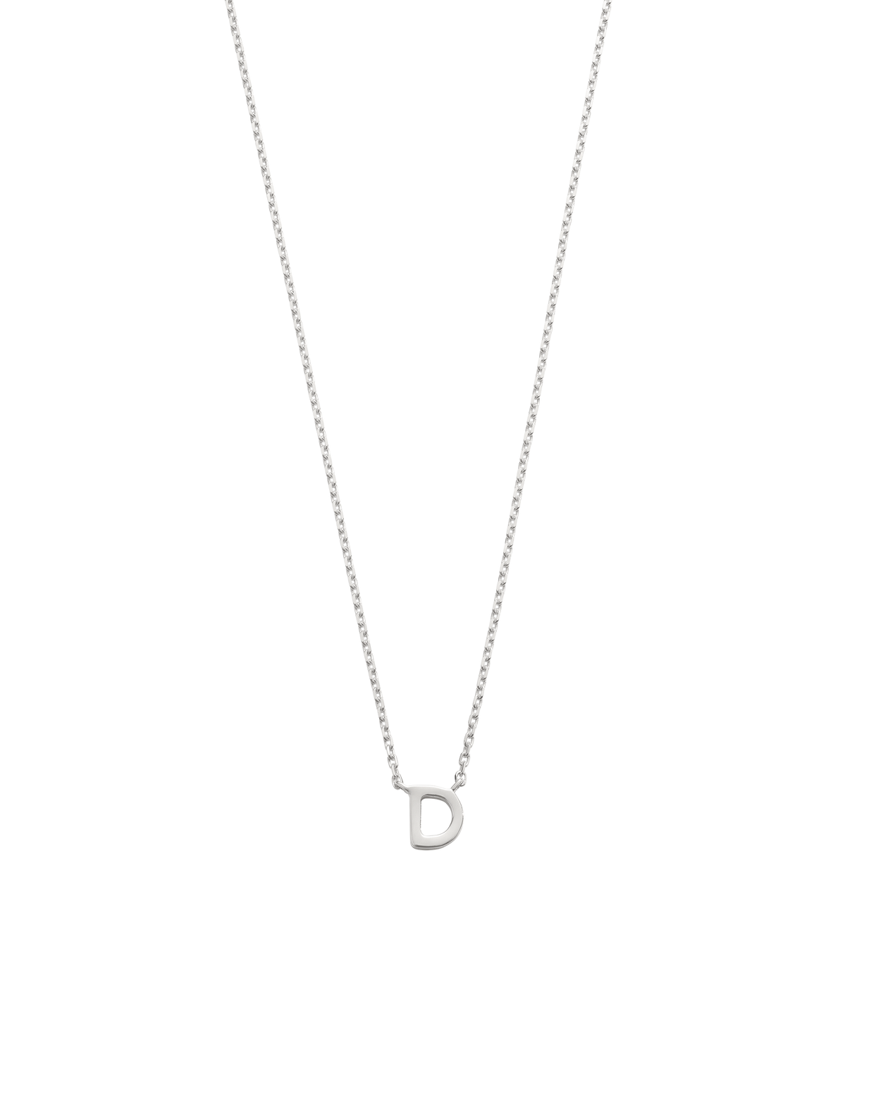PETITE INITIAL NECKLACE (STERLING SILVER) IMAGE 8