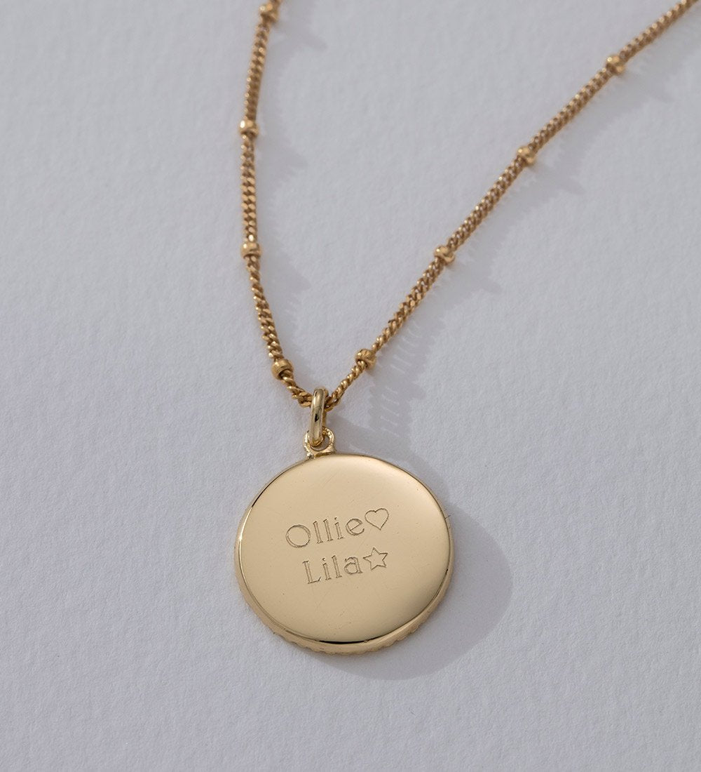 TRAVELLER COIN NECKLACE (18K GOLD VERMEIL) IMAGE 3