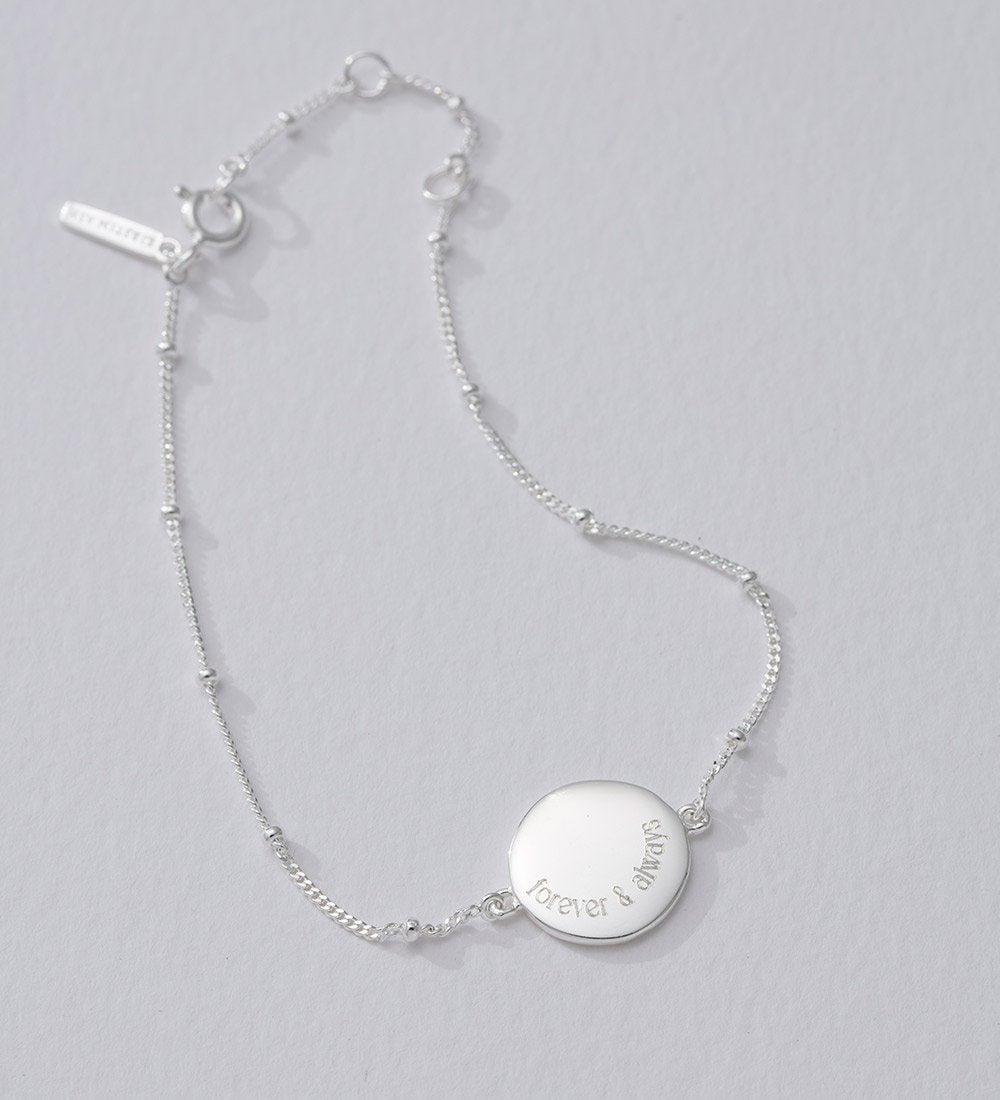 ENGRAVABLE DISC BRACELET (STERLING SILVER) IMAGE 2