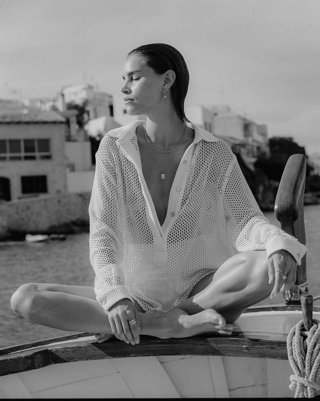 TRUE NORTH COIN NECKLACE (STERLING SILVER) IMAGE 2