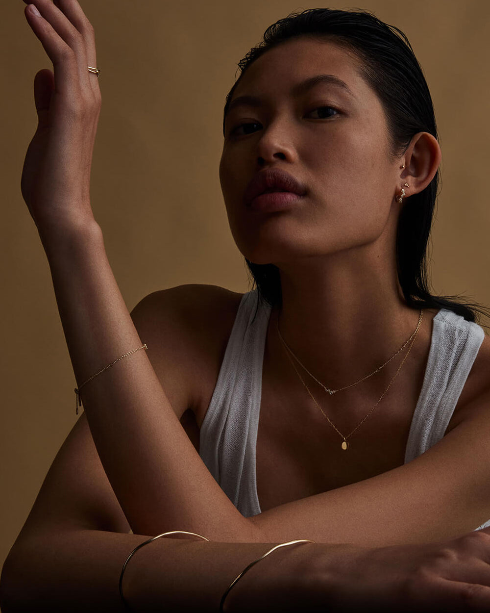 VALENCIA TOPAZ NECKLACE (9K GOLD) IMAGE 3