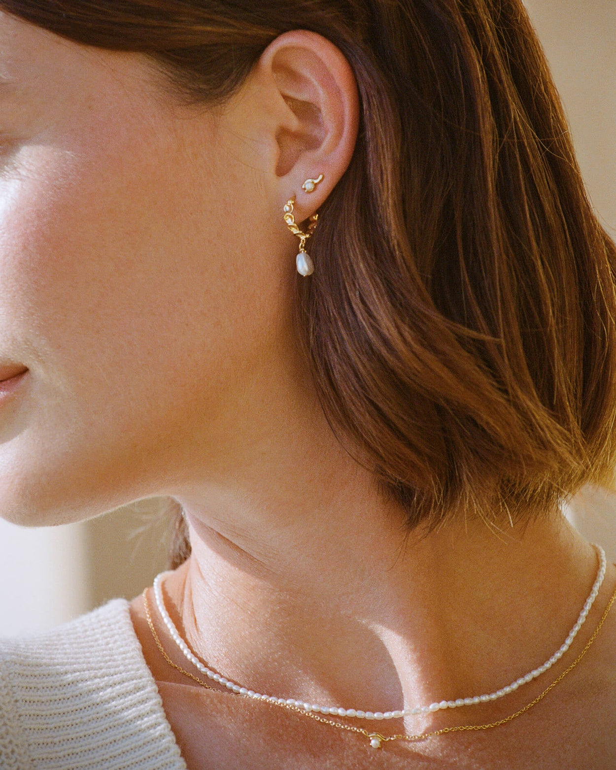 VACATION HOOPS (18K GOLD PLATED) IMAGE 3