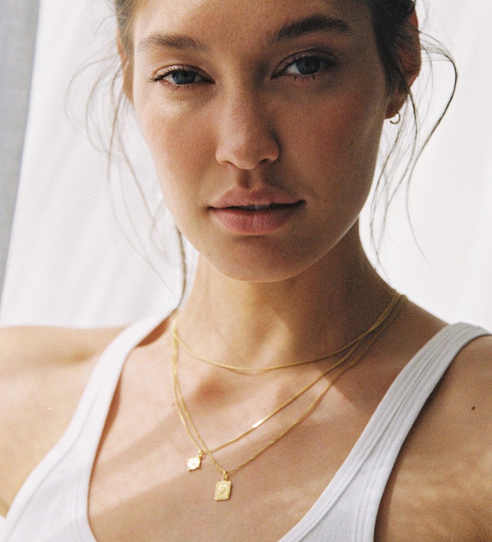 TINY TRUE NORTH COIN (18K GOLD VERMEIL) IMAGE 4