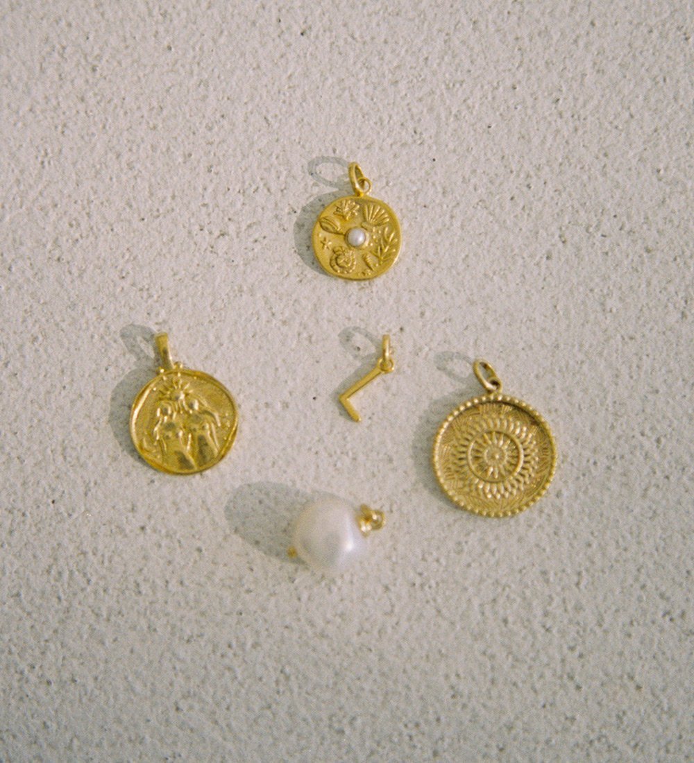 OUTLINE INITIAL A-Z (18K GOLD VERMEIL) IMAGE 6